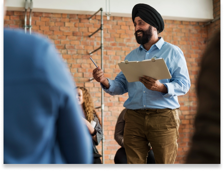 Deep dives in a workshop format with a sector expert