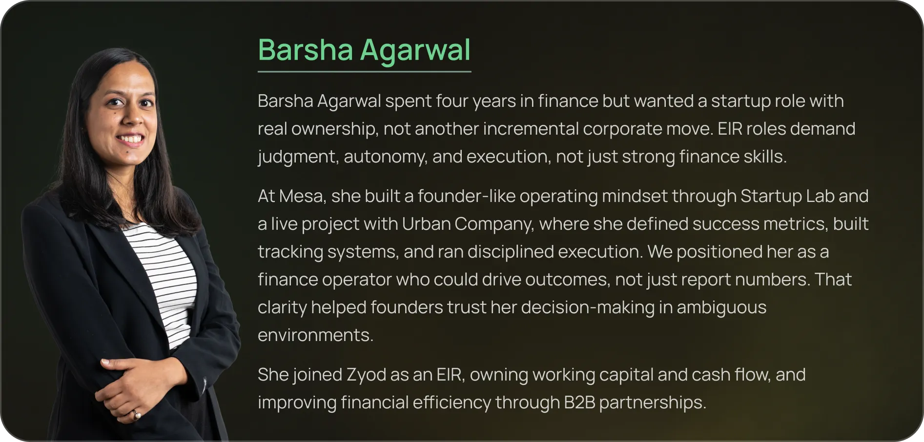 Profile card