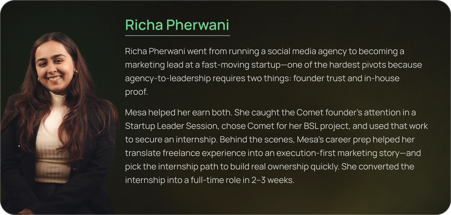 Profile card