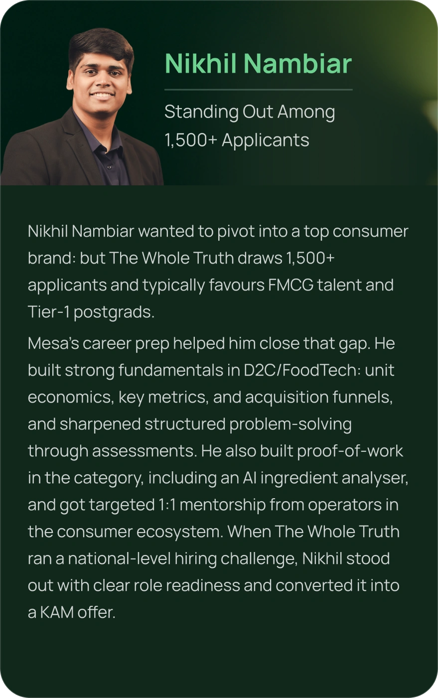 Profile card