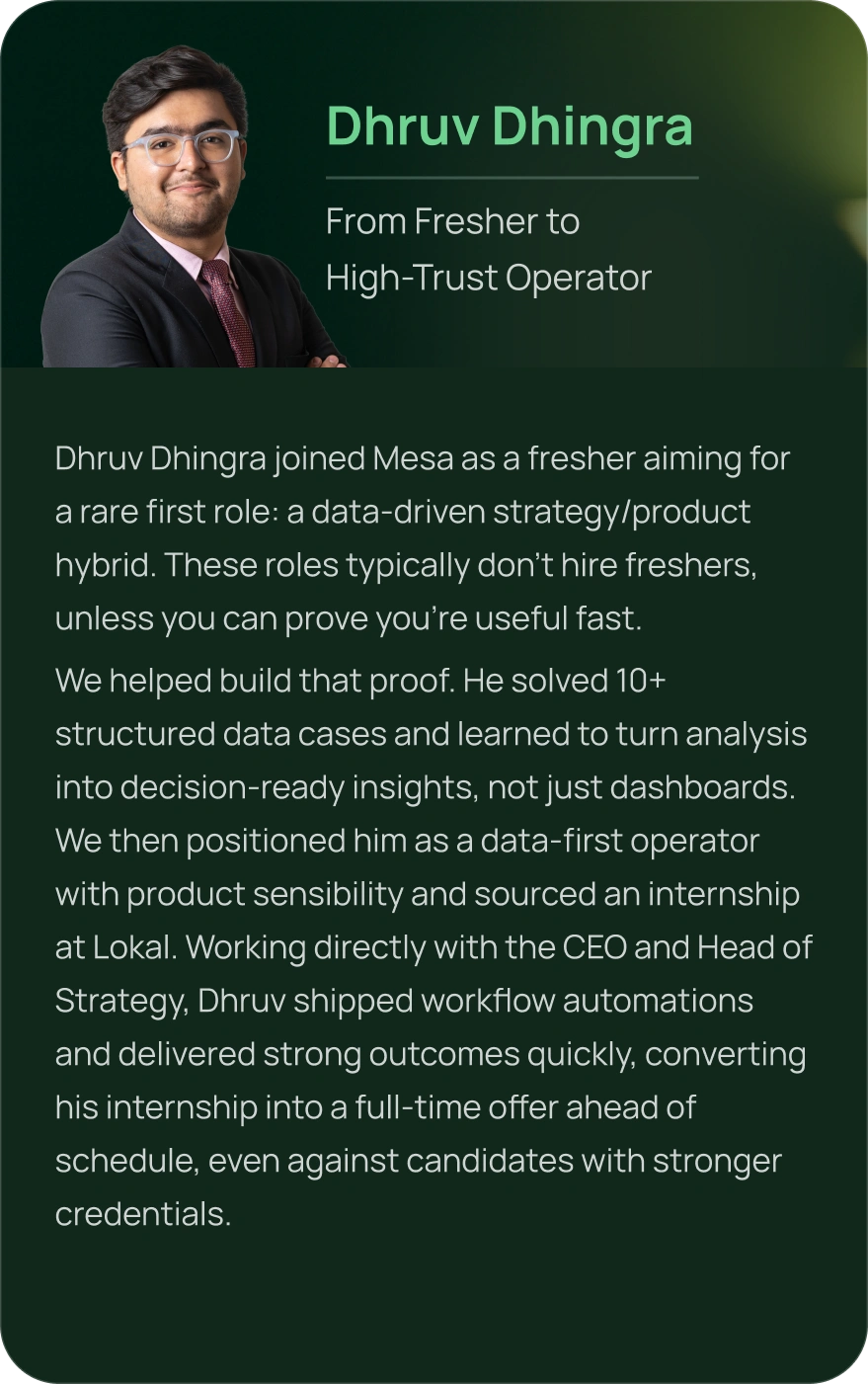 Profile card