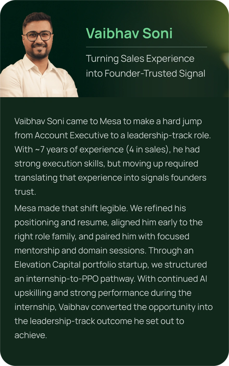 Profile card