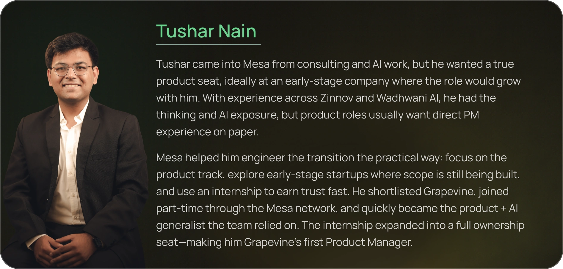 Profile card