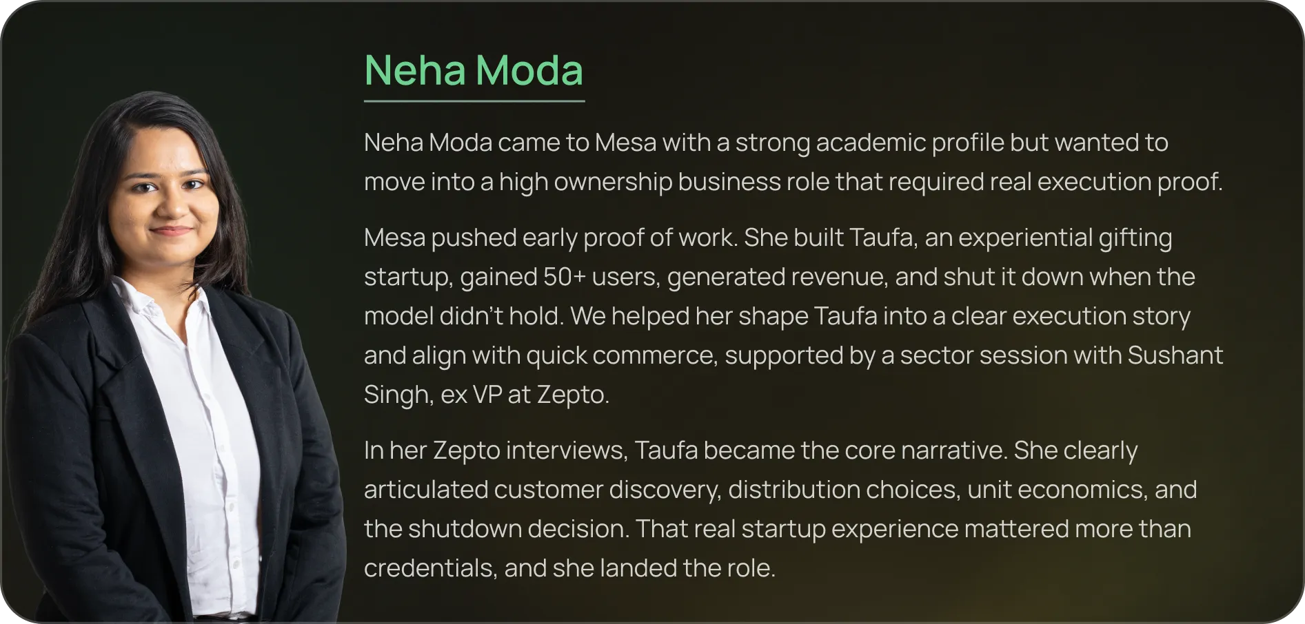 Profile card