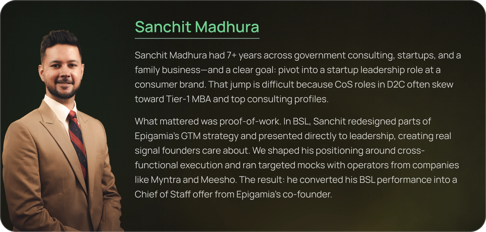 Profile card