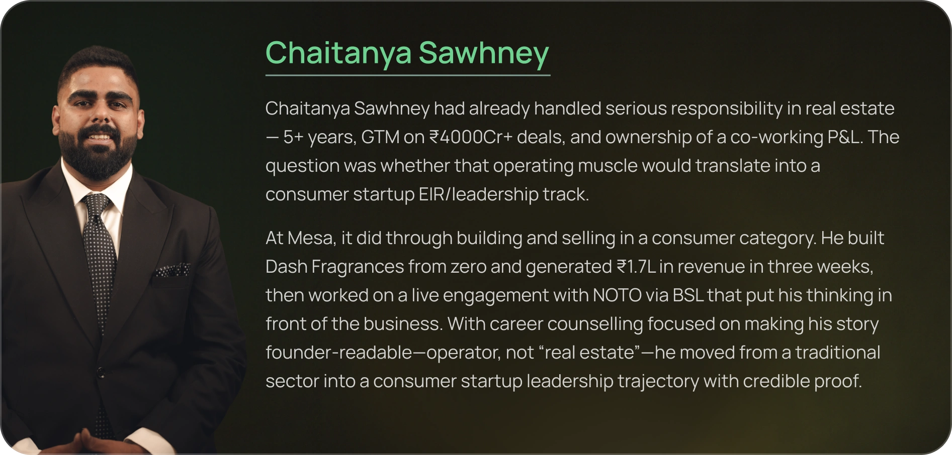 Profile card