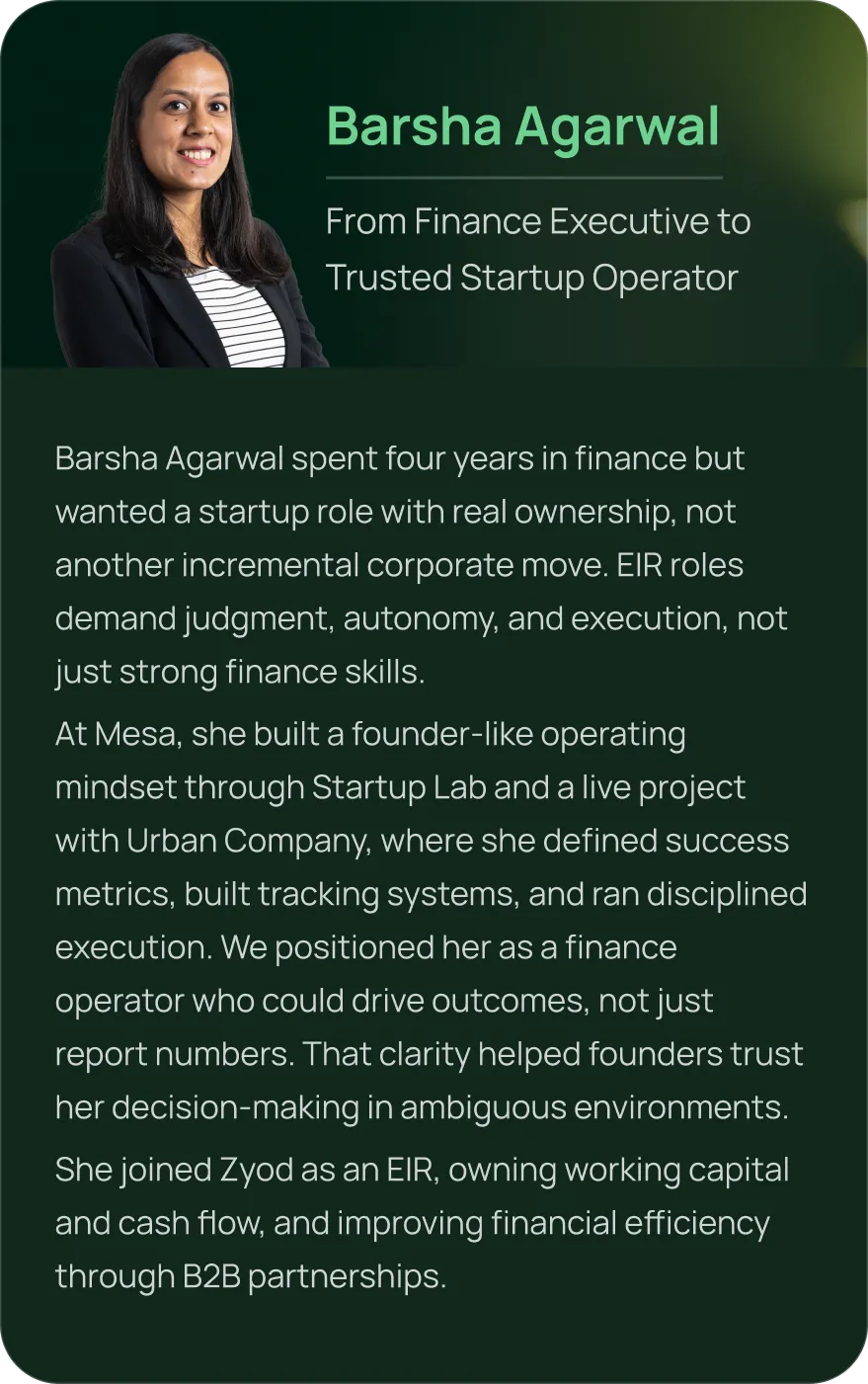 Profile card