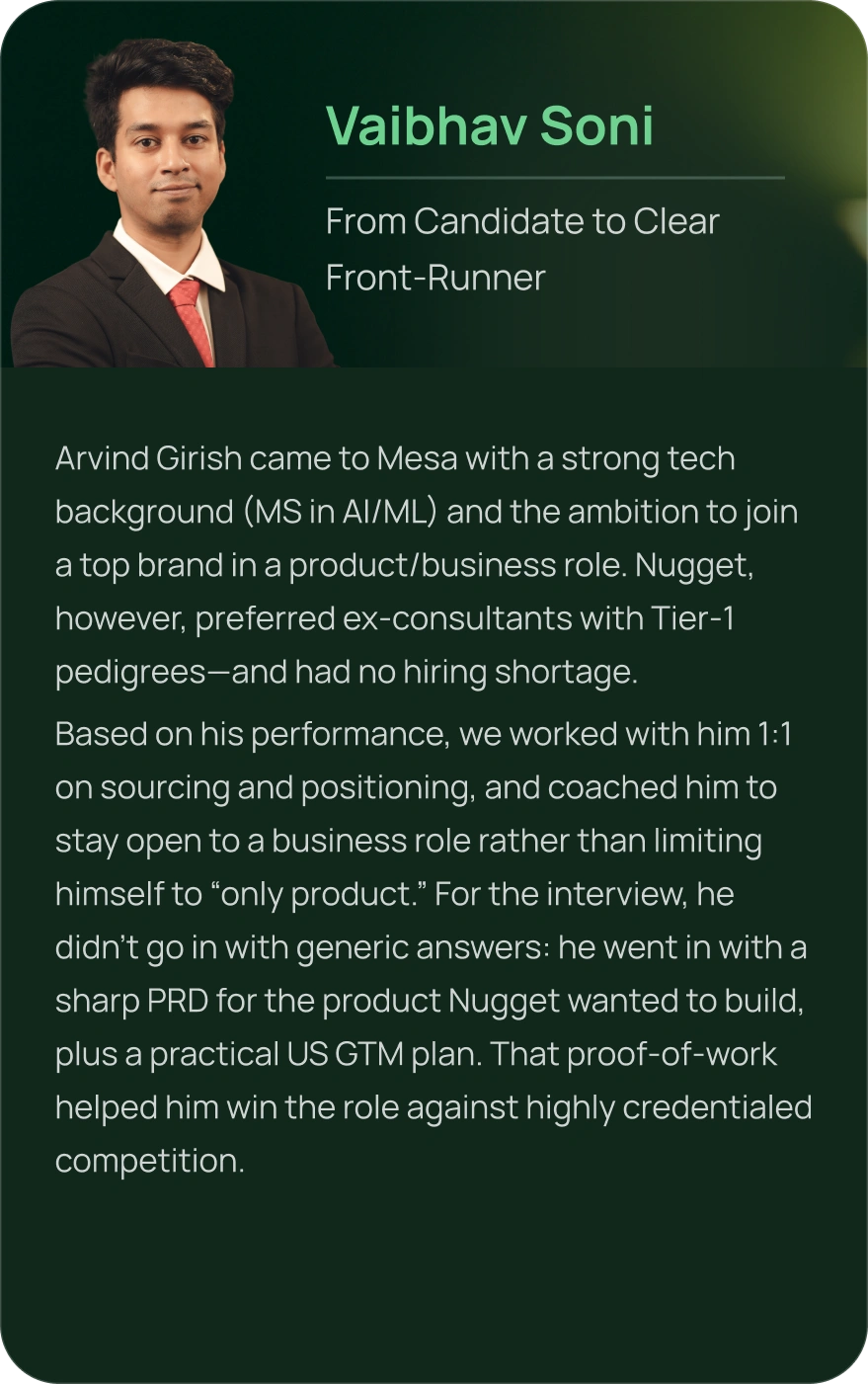 Profile card