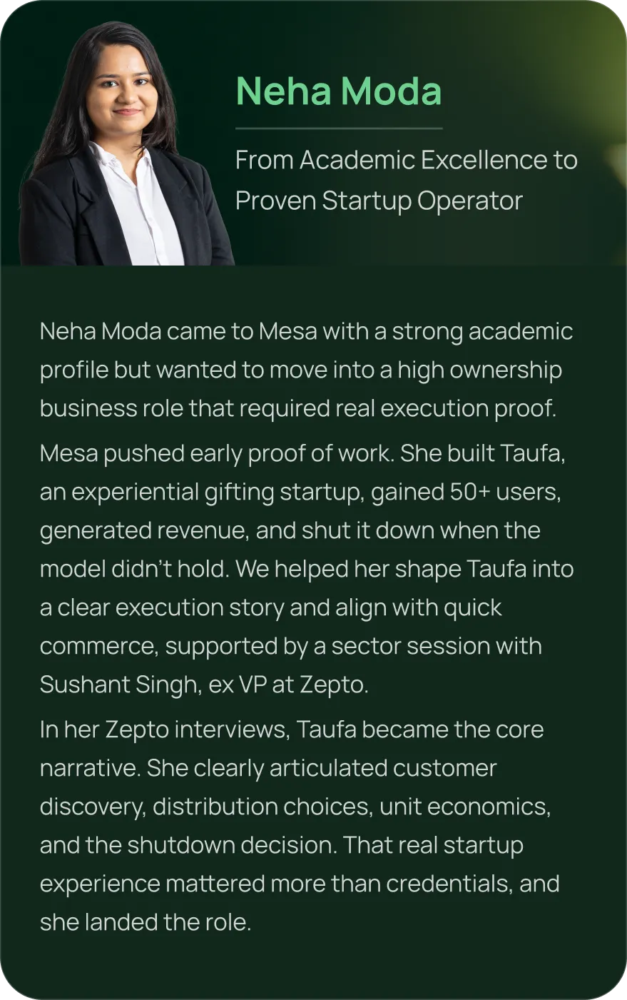 Profile card