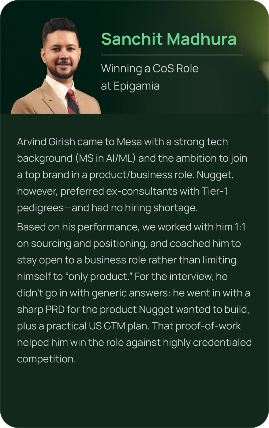 Profile card